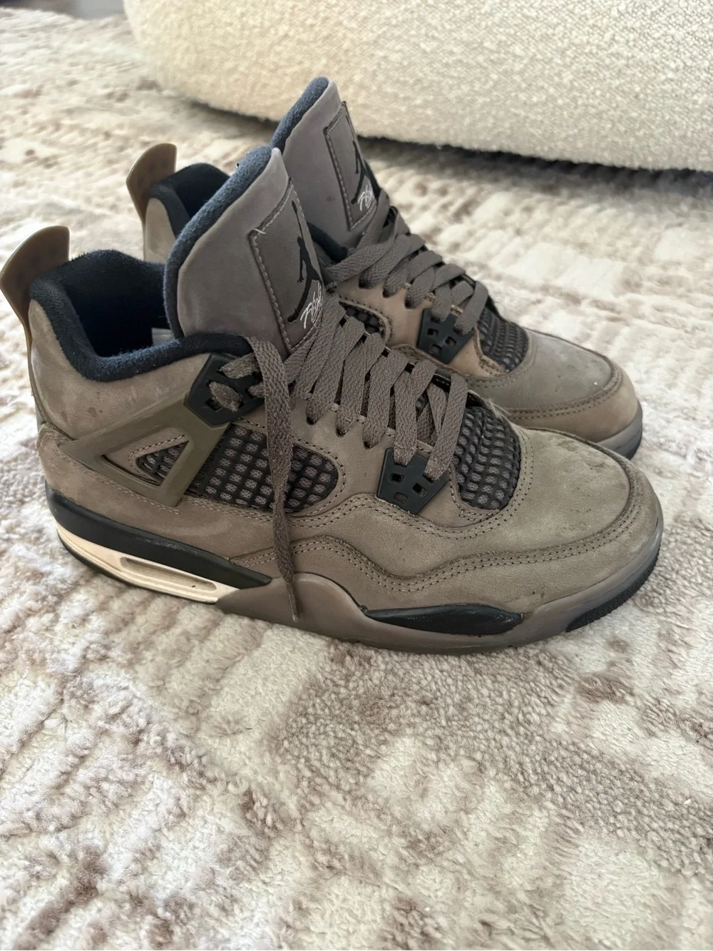 Jordan 4 Gray Suede